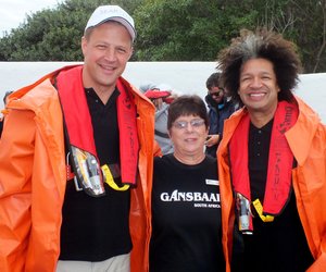Bob Skinstad en Marc Lottering in Gansbaai